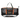 Black duffel bag with orange accents. The orange Simms logo and brown bass cat logo are on the front. 