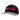 Black cap with a grey bill, featuring a puff embroidered red and white Bass Cat logo on the front.