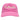 Pink baseball cap with embroidered bass cat logo.