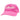 A pink baseball cap with a pink embroidered bass cat logo.