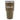 Insulated travel mug with a matte olive green finish and a silver logo