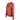 Side view of a rust colored long-sleeve hooded shirt with a bass cat logo across the front.