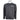 Men's zip-up pullover sweater in dark gray with white shoulder accents and the bass cat logo sewn on the left chest.