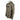 Side of a brown camouflage-patterned hoodie with a black bass cat logo on the front. 