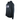 Side of a black hoodie with a white splattered bass cat logo on the chest.