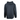 Back of a black athletic hoodie.